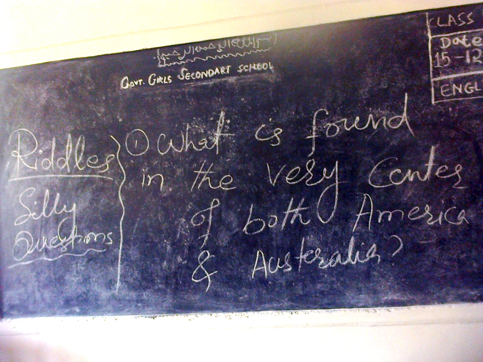 English with Riddles
